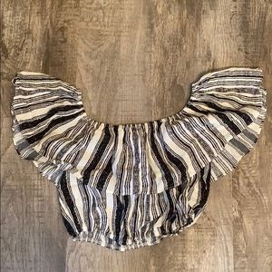 Off the shoulder crop top